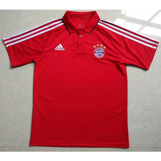 Bayern Munich 2017/18 Red Polo Shirt